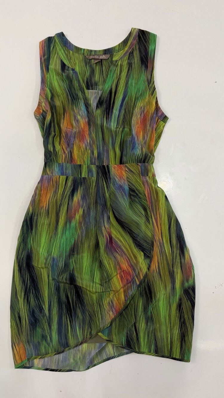 Charlie Jade Maxi Dress Silk Size M S